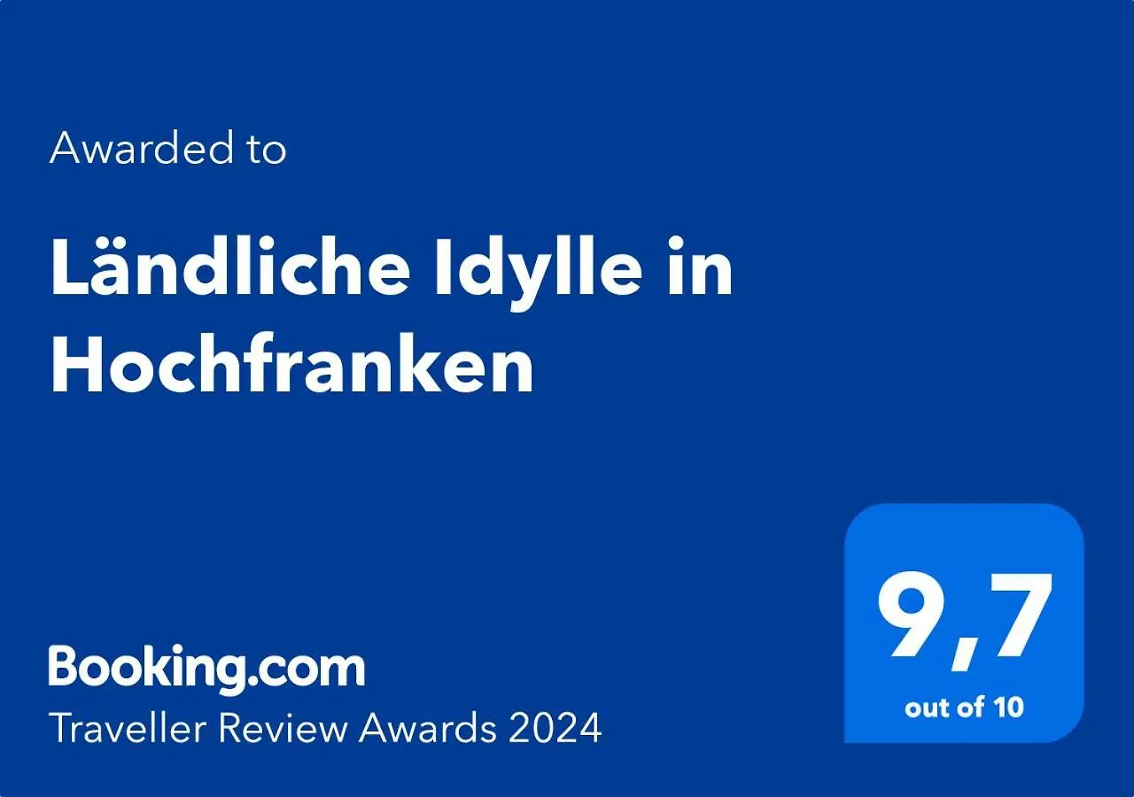 Laendliche Idylle In Hochfranken Daire Regnitzlosau 0*,  Almanya